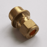 Brass Compression 8mm x 3/8 inch Male Iron - 24420801