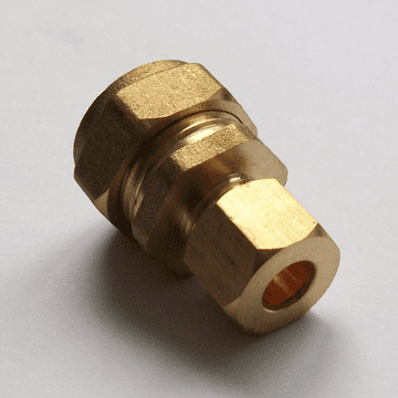 Brass Compression Microbore Reducer 15mm to 8mm - 244015RA