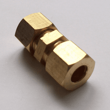 Brass Compression Straight Microbore Connector 8mm - 24400800