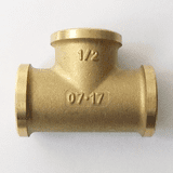 Brass Foundry 1/2 inch BSP Female Iron Tee - 07002231
