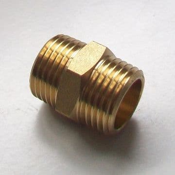 Brass Foundry - Male Thread Joining Nipple 1/2 inch - 07000550