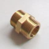 Brass Foundry - Male Thread Joining Nipple 3/8 inch - 07000540