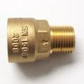 Brass Gas Cooker Bayonet Hose Straight Socket