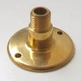 Brass Gas Fire Restrictor Elbow Floor Plate - 07001040