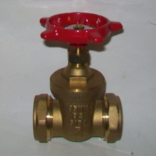 Brass Gate Valve 35mm Compression - 07001220