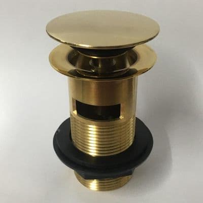 Brass / Gold Effect Slotted Basin Clicker Waste - 74000479