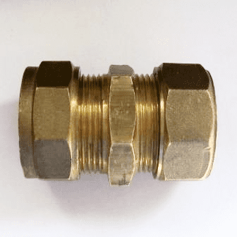 Brass Imperial 21.5mm Alkathene to 20mm Metric MDPE Coupler -18402001