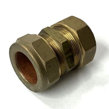 Brass Imperial 26.9mm Alkathene to 25mm Metric MDPE Coupler -18402002