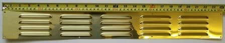 Brass Internal Ventilator Grating 610mm x 76mm - 70001030