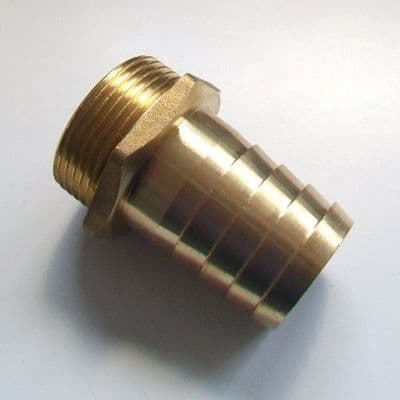 Brass Large 1.1/4 x 1.1/4 inch BSP Hose Tail - 07000107