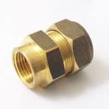 Brass MDPE Alkathene Female Iron Coupling 20mm x 1/2 - 18412000