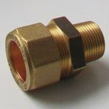 Brass MDPE Alkathene Male Iron Coupling 25mm x 3/4 - 18422500