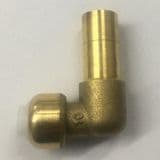 Brass Push Fit Reducing Spigot Elbow 15mm x 10mm - 2712151S