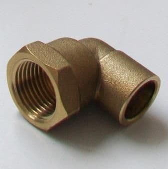 Brass Solder Ring 15mm x 1/2 Female Iron Elbow - 28141500