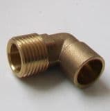 Brass Solder Ring 15mm x 1/2 Male Iron Elbow - 28131500