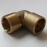 Brass Solder Ring 22mm x 3/4 Male Iron Elbow - 28132200