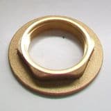 Brass Wide Flange Basin Back Nut 1.1/4 inch BSP - 07000320