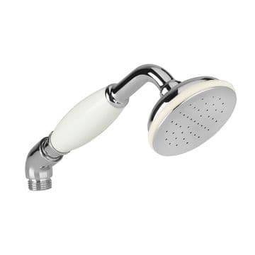 Bristan Chrome / White Traditional Telephone Shower Handset - 50503075