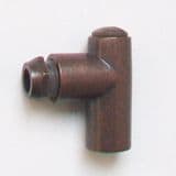 Bronze Gas Fire Restrictor Elbow 8mm x 1/4 inch - 07001020