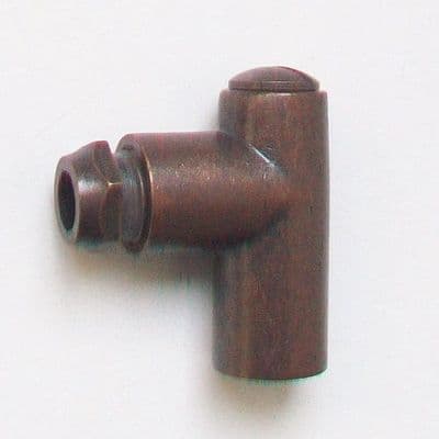 Bronze Gas Fire Restrictor Elbow 8mm x 1/4 inch - 07001020