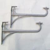 Cast Aluminium 305mm Towel Rail / Basin Brackets PAIR - 01095993