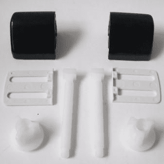 Celmac Bar Type Plastic Toilet Seat Hinges Black - 03062120
