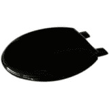 Celmac Emerald Black Plastic Toilet Seat - 02012590