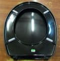 Celmac Melody Black Toilet Seat and Hinges - 02012231