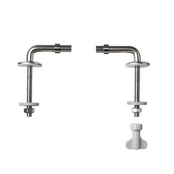 Celmac Stainless Steel Toilet Seat Bracket Hinges - 03062170