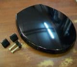 Celmac Tamar Black Thermoset Toilet Seat - 02012233