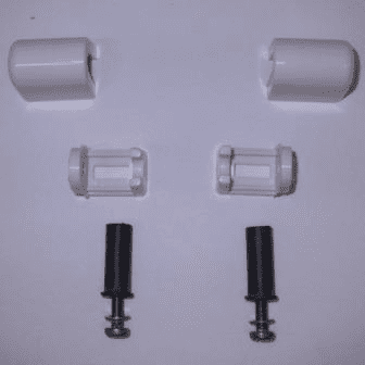 Celmac Top Fix White Toilet Seat Bar Hinges