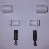 Celmac Top Fix White Toilet Seat Bar Hinges - 03065420