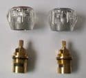 Ceramic Disc Bath Tap Reviver Kit - Acrylic Heads - 62010172/62013612