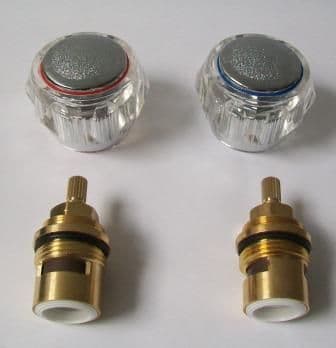 Ceramic Disc Bath Tap Reviver Kit - Acrylic Heads - 62010172/62013612