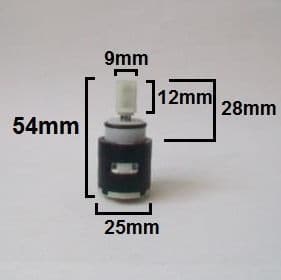 Ceramic Temperature Control Tap / Shower Cartridge Open - 620ST232