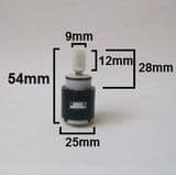 Ceramic Temperature Control Tap / Shower Cartridge Open - 620ST232