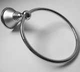 Chancery Chrome / Satin Towel Ring Holder - 01037070