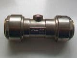 Chrome 22mm Pushfit Ballofix Isolation Valve - 07912201