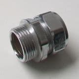 Chrome 22mm x 3/4" Male Iron Compression Coupling - 25422200
