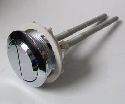 Chrome 48mm Dual Flush Cistern Pushrod Button - 08001280