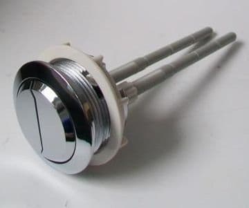 Chrome 48mm Dual Flush Cistern Pushrod Button - 08001280