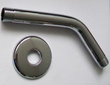 Chrome Angled Overhead Shower Wall Outlet Arm - 50112184