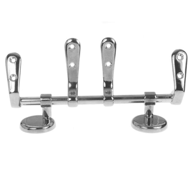 Chrome Bar and Hinges for Wooden Toilet Seats