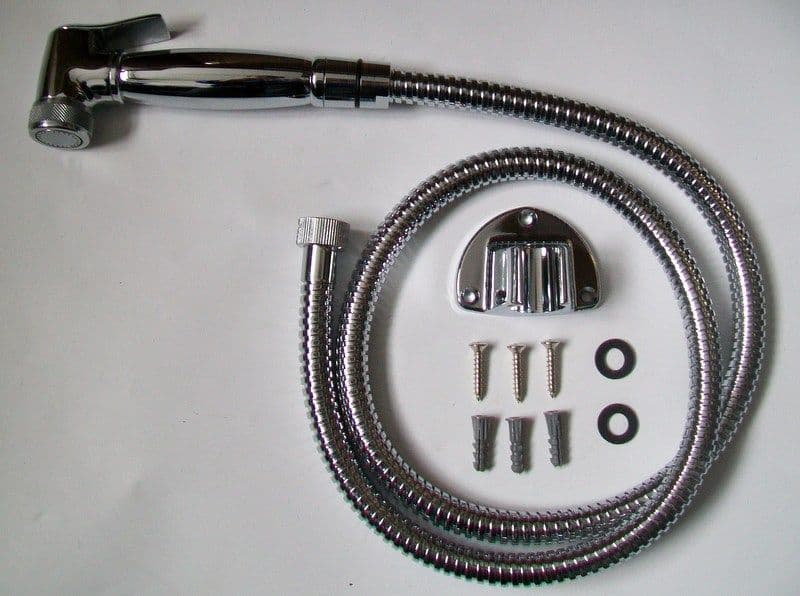 Chrome Bidet Shower Douche Spray & Hose Kit Plumbers Mate Ltd