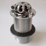 Chrome Brass 1.1/2 Urinal Waste Domed Grated - 74000904