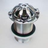 Chrome Brass 2 inch Domed Urinal Waste - 74000907