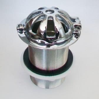 Chrome Brass 2 inch Domed Urinal Waste - 74000907