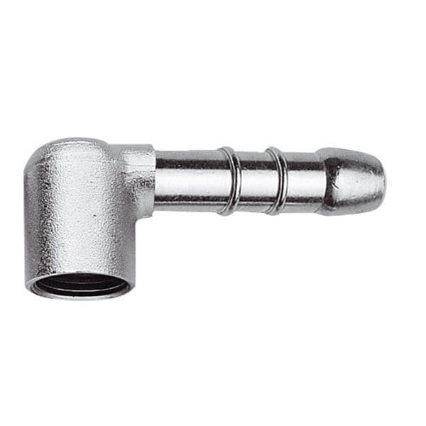 Chrome Brass Angled 1/2 inch Female Thread Hose Tail - 07000113
