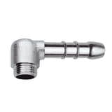 Chrome Brass Angled 1/2 inch Male Thread Hose Tail - 07000114