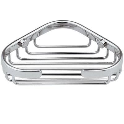 Chrome Brass Large Corner Soap Dish Basket - 01097070